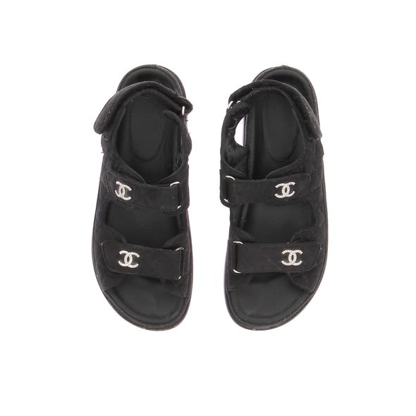 Sandales "Dad Sandals" en toile noire