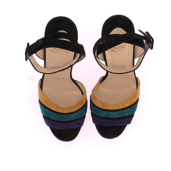 Sandales en velours multicolores "Viva Bella"