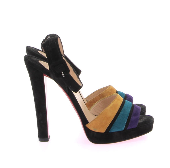 Sandales en velours multicolores "Viva Bella"