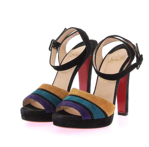 Sandales en velours multicolores "Viva Bella"