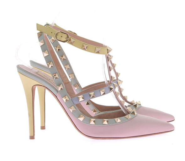 Escarpins "Rockstud" à brides en cuir