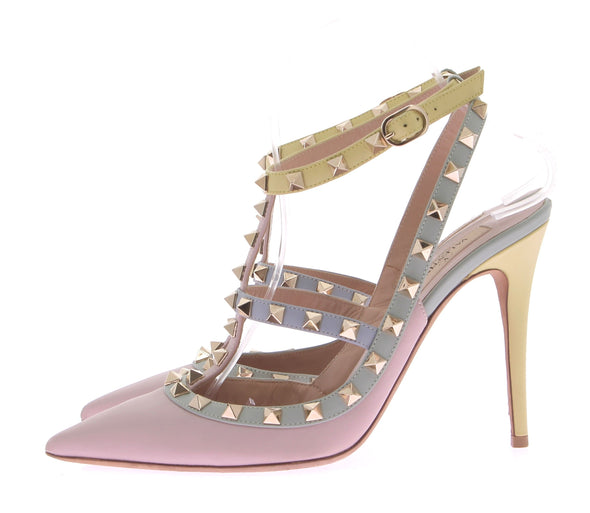 Escarpins "Rockstud" à brides en cuir