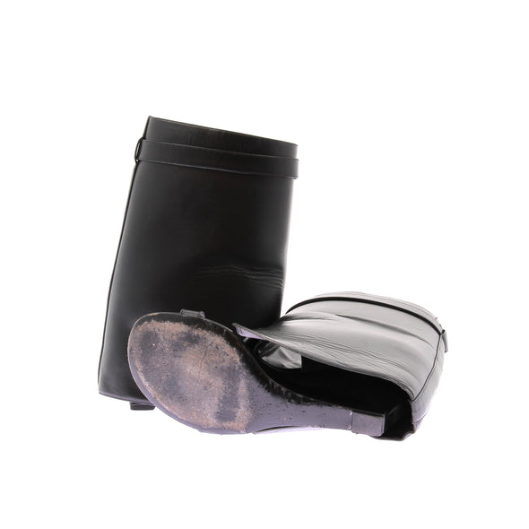 Sandales noires "Shark Lock"