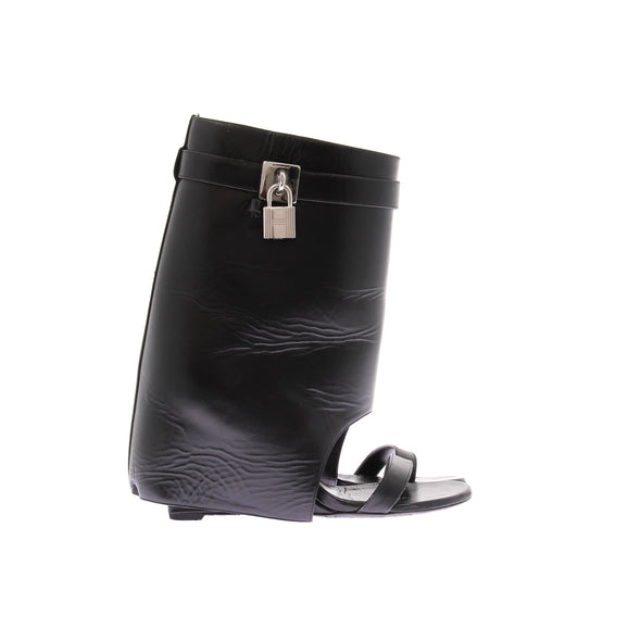 Sandales noires "Shark Lock"