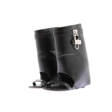 Sandales noires "Shark Lock"