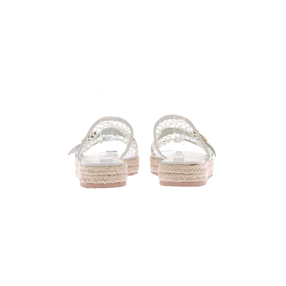 Mules espadrilles blanches