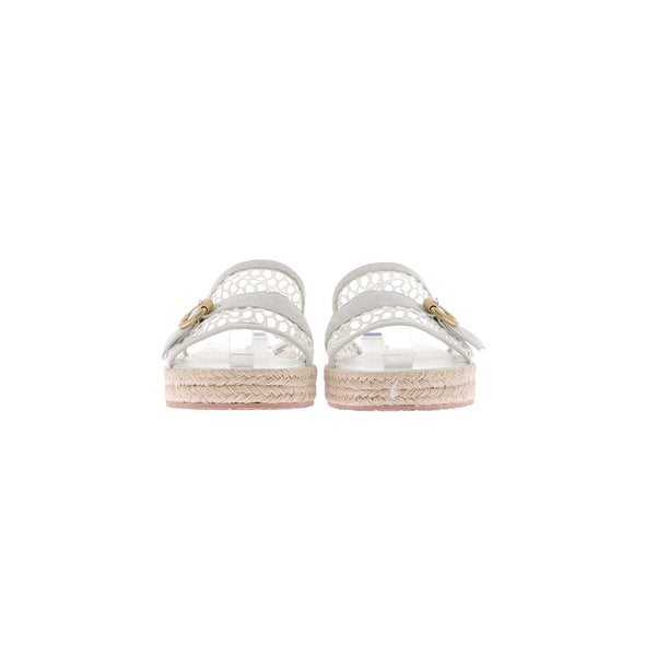Mules espadrilles blanches