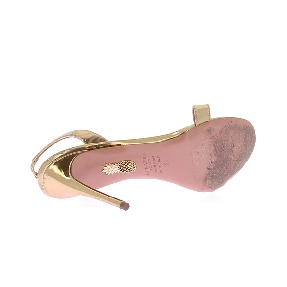 Sandales à à talons dorées