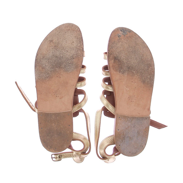 Sandales dorées