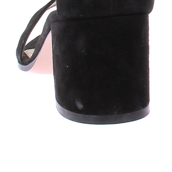 Sandales à talons en daim