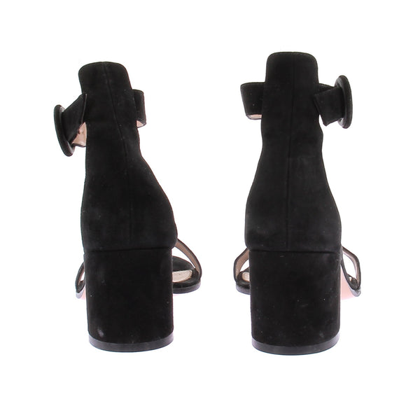 Sandales à talons en daim