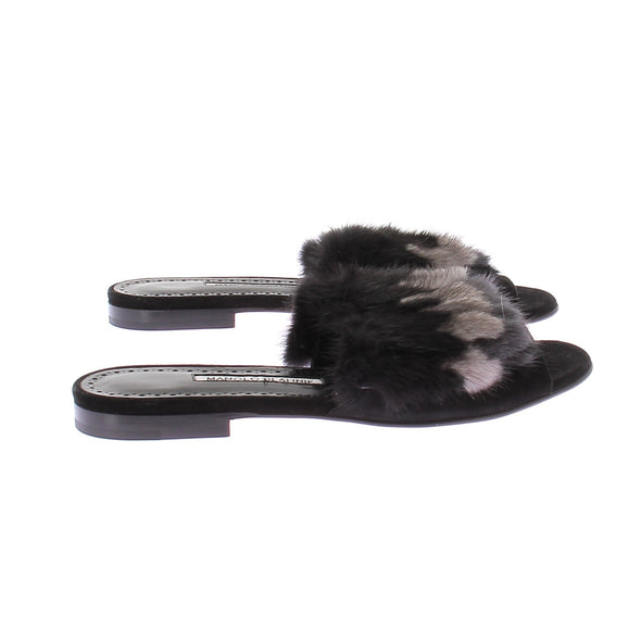 Sandales en fourrure
