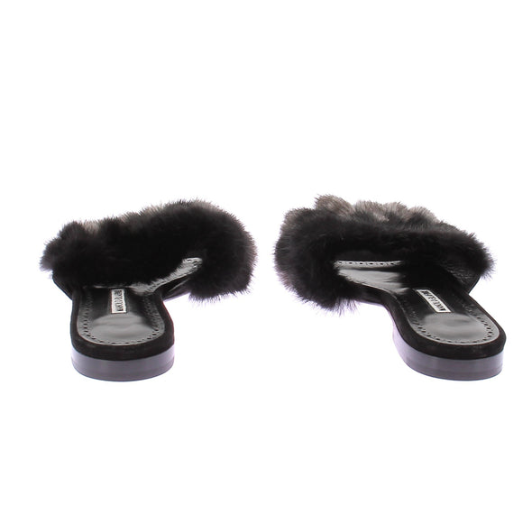 Sandales en fourrure