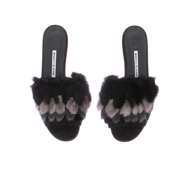 Sandales en fourrure