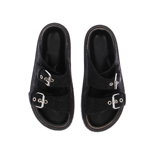 Sandales noires "Lenny"