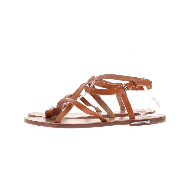 Sandales en cuir marrons