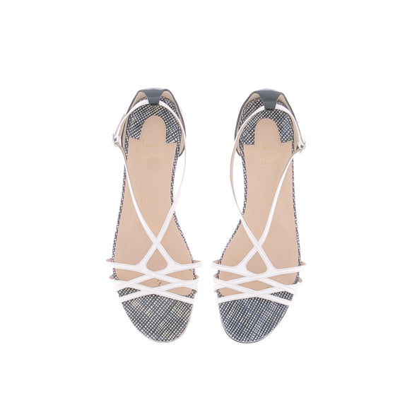 Sandales en cuir verni