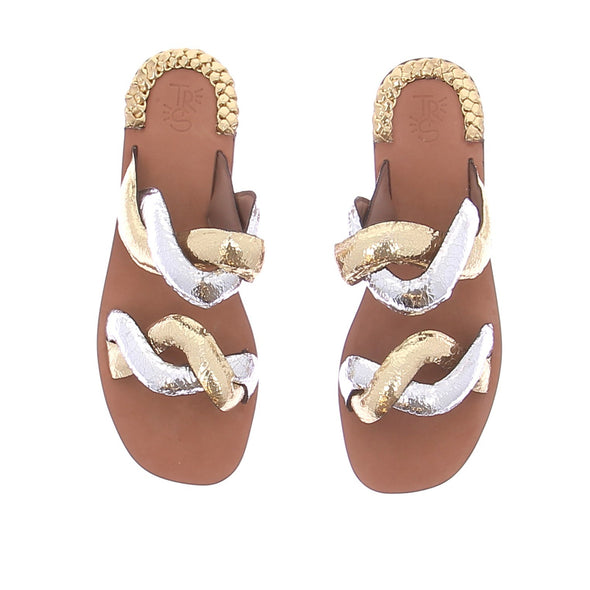 Sandales bicolores