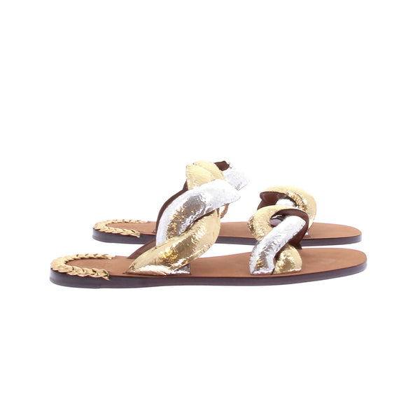 Sandales bicolores