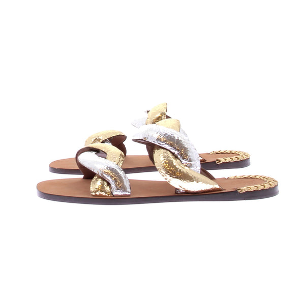 Sandales bicolores