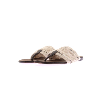 Sandales en cuir tressées