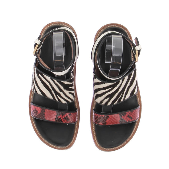 Sandales multi matières