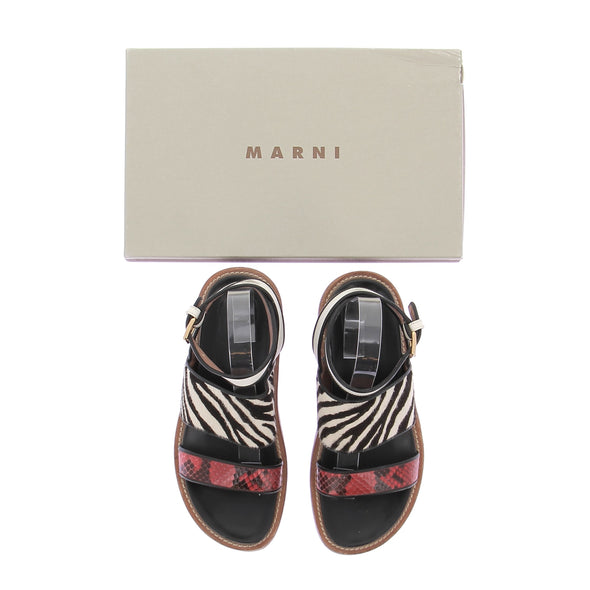 Sandales multi matières