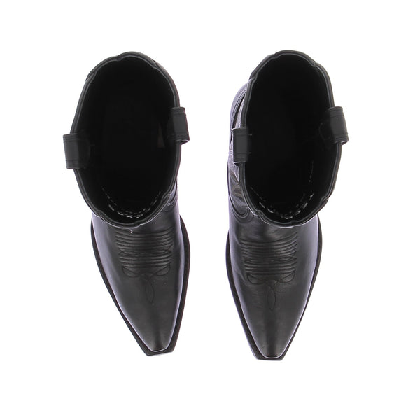 Santiags noires "Sadie"