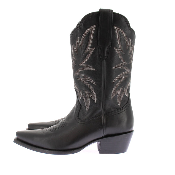 Santiags noires "Sadie"