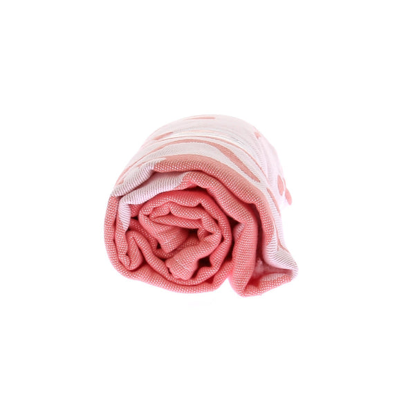 Serviette de plage rose