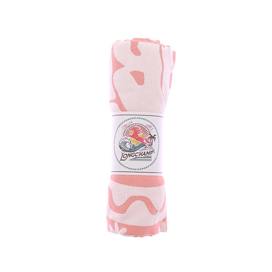 Serviette de plage rose