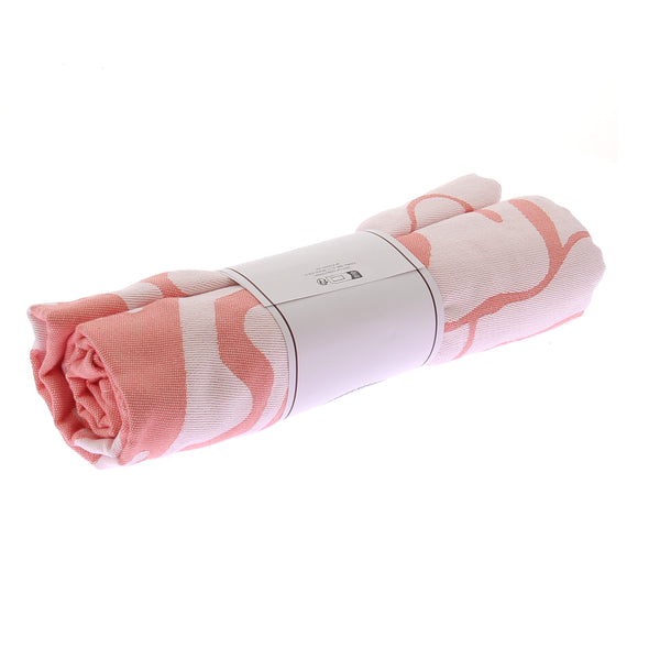 Serviette de plage rose