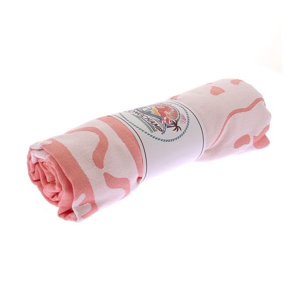 Serviette de plage rose