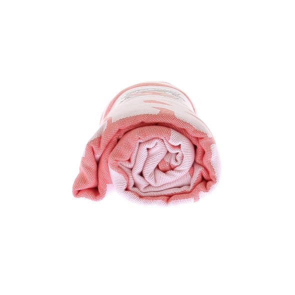Serviette de plage rose