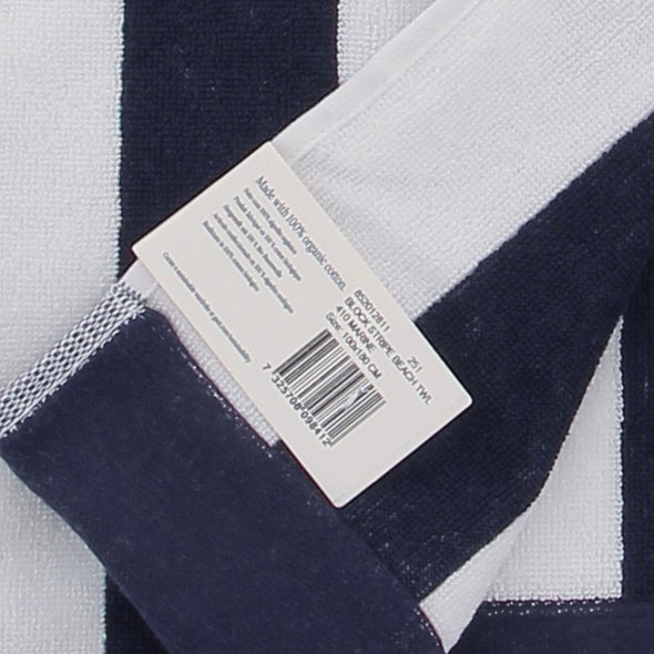Serviette de bain bicolore