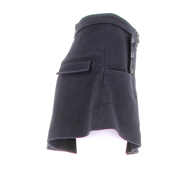 Short en laine marine