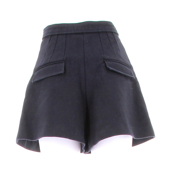 Short en laine marine