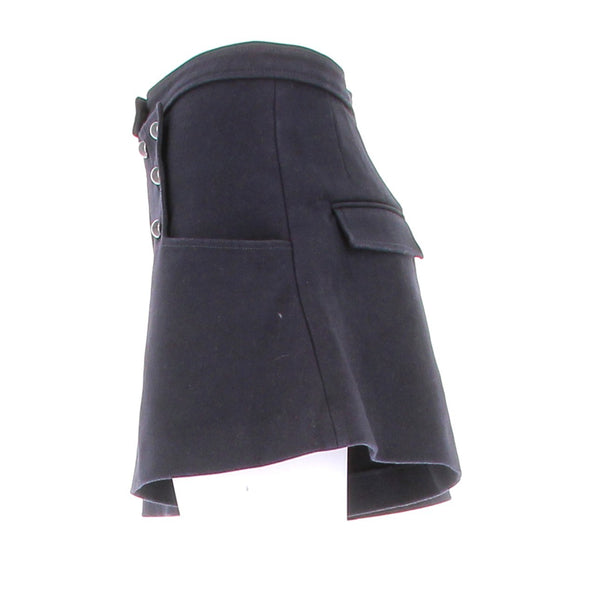 Short en laine marine