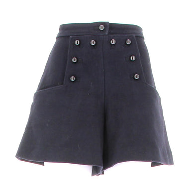 Short en laine marine