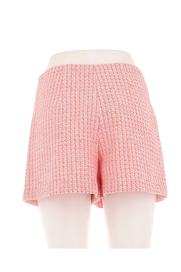 Short en tweed rose