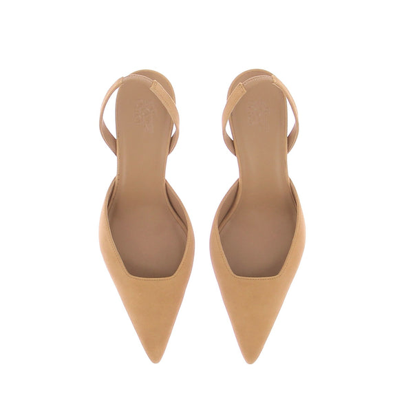 Slingback en daim