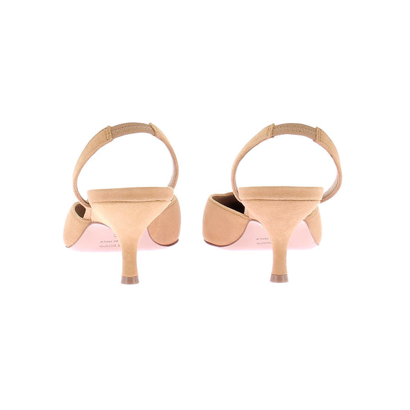 Slingback en daim