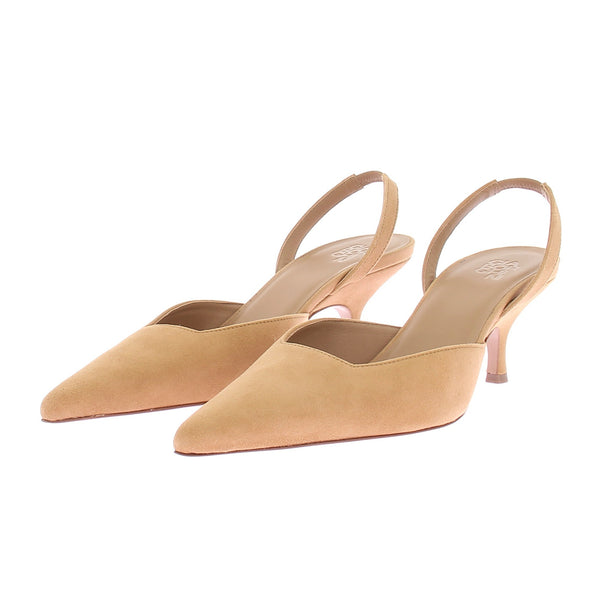Slingback en daim