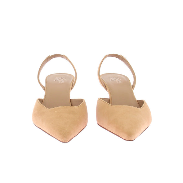 Slingback en daim