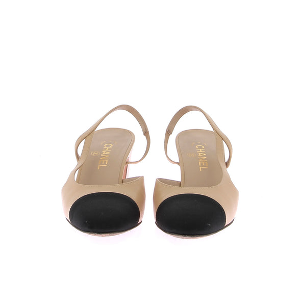 Slingback beiges