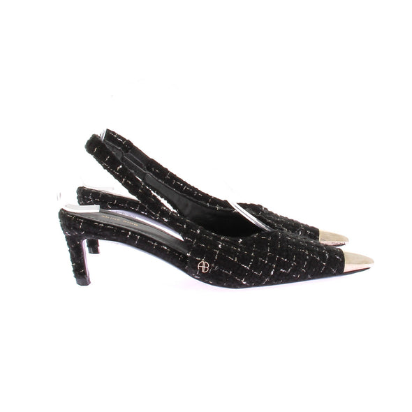 Slingback en tweed