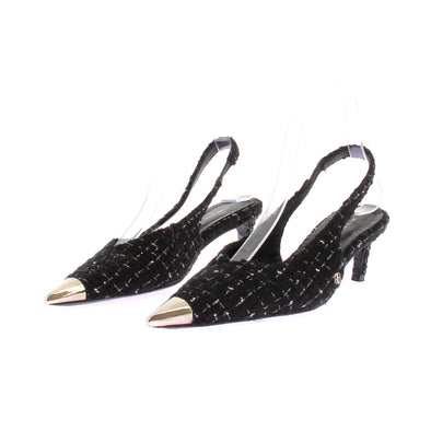 Slingback en tweed