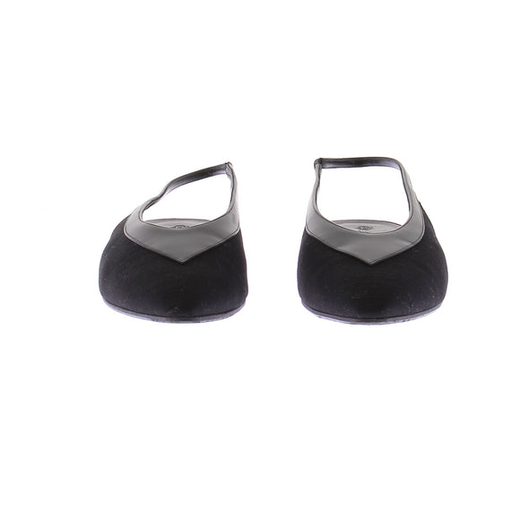 Slingback noires "Rebecca"