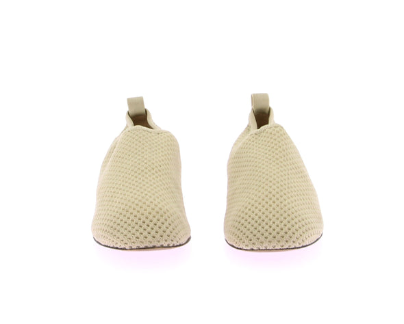 Mocassins "Bujum" en maille beige