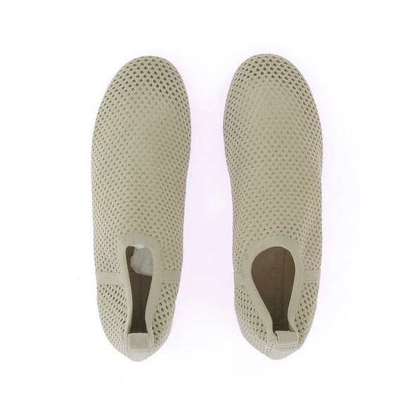 Mocassins "Bujum" en maille beige